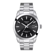 Tissot Gentleman Powermatic 80 Silicium T127.407.11.051.00 -bracciale e cassa acciaio - quadrante nero con datario